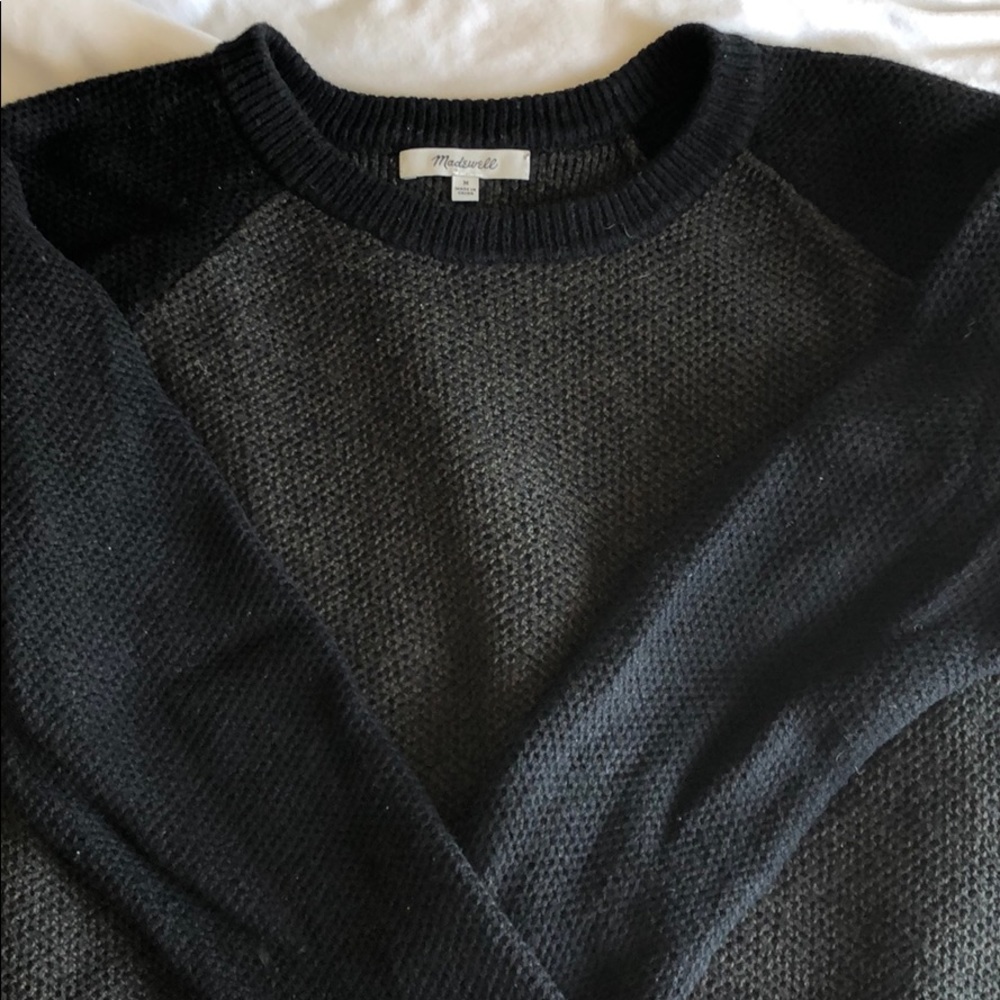 Cross-back Madewell varsity/baseball-style Sweater